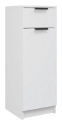 beBasic Badrumsskåp vit 32x34x90 cm konstruerat trä -