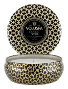 Voluspa 3-Wick Candle Decorative Tin Suede Noir 340g