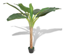 vidaXL Konstväxt Bananträd med kruka 150 cm grön