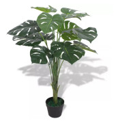 vidaXL Konstväxt Monstrera med kruka 70 cm grön
