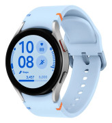 Samsung Galaxy Watch FE - 40 mm - smart klocka med sportband - display 1.2" - 16 GB - Bluetooth, Wi-Fi, NFC - 26.6 g - silver