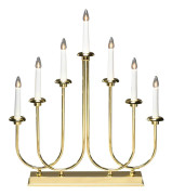 KONSTSMIDE Elljusstake 7 ljus LED 46x53cm mässing