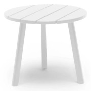 Sidobord Tennessee 50 cm Runt Vit - Hillerstorp