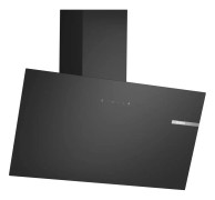 Bosch Serie | 2 DWK85DK60 - Kåpa - vinklad skorsten - bredd: 79 cm - djup: 32.5 cm - utsug och återcirkulering (-) - svart