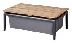 Conic box bord grå Cane-Line