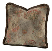 Artwood, Miralago Flower Taupe Kuddfodral Fringe 60X40