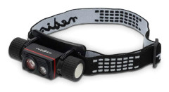 Nedis LED huvudlampa | Batteridriven / USB ström | 3.7 V DC | batterier medföljer | Uppladdningsbara | Angivet ljusflöde: 1000 lm | Belysningsräckvidd