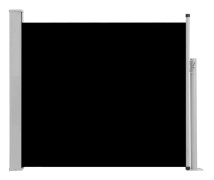 vidaXL Infällbar sidomarkis 100x300 cm svart