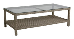 Brafab, Funkia soffbord 70x140 beige/glas
