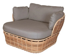 Cane-line, Loungefåtölj Basket Natural Konstrotting Inkl Ljust Cane-Line Airtouch Dynset