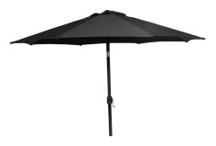 Aluminium Parasoll 300cm Svart
