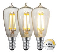 LED-lampa E14 edison klar 3-stegsdimmer 2,5W