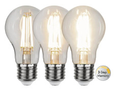 LED-Lampa E27 A60 Clear 3-Step Memory