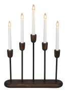 Konstsmide 3939-670 Svart/valnöt 5 LED