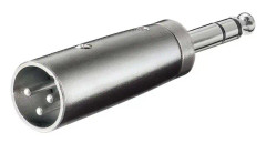 Pro XLR Adapter 3pin XLR M - Jack M