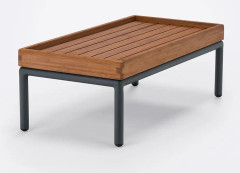 Houe, Level soffbord 41x81 cm grå aluminium