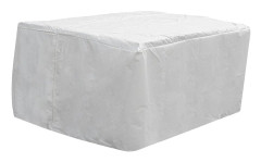 Regnskydd Utemöbler Vit PVC Täckt Polyester 320 x 120 x 90 cm Trädgård Väderbeständig