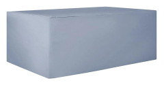 Regnskydd för Trädgårdsmöbler Grå PVC Täckt Tyg 250 x 165 x 65 cm