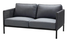 Cane-line, Encore 2-Sits Soffa Dark Grey/Lava Grey