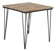 Matbord Bali 80cm - Naturträ / Svart