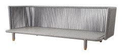 Cane-line, Moments 3-Pers. Soffa Grey