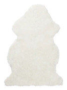 Skinnwille, Curly fårskinn 60x95 cm White