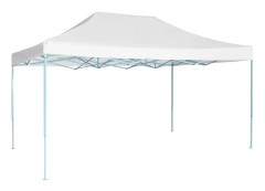 vidaXL Hopfällbart partytält 3x4,5 m vit