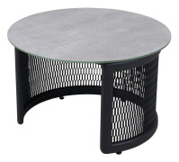 Brafab, Virgo soffbord 60x37 cm svart/grå
