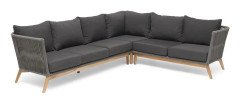 Hillerstorp, Himmelsnäs Hörnsoffa Teak / Mörkgrå