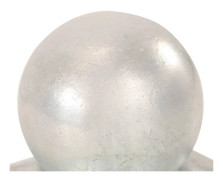 Stolphattar klot 6 st galvaniserad metall 71x71 mm - Silver