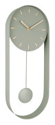 Karlsson Pendulum Charm stålväggklocka - grön - 50x20x4,8 cm