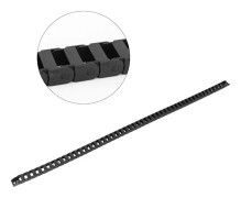 1 Meter R18 Svart Nylon Kabelkedja Trådhållare för 3D-skrivare CNC-maskin 10x20mm