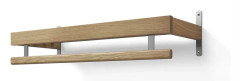 Oscarssons Möbel, Nadja Hatthylla 80 cm Lackad Ek/Slipat stål