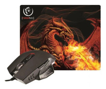Rebeltec Red Dragon set med mus + musmatta