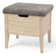 Torkelson, Klinte bänk 45 cm vitoljad ek med Abriamo brun