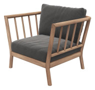 Skagerak, Tradition Fåtölj Charcoal / Teak