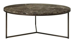 Artwood, Cedes Soffbord Brun Marmor Ø100 Cm