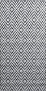 Utomhusmatta vit och svart 160x230 cm PP - Vit