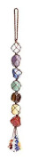 Kristallfönsterbilhängande prydnader 7 Chakras Heminredning Feng Shui Ornament Yoga Meditation Bildekoration Tumblade