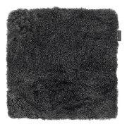 Skinnwille, Curly Seat Cover Sheepskin 40x40cm Dark Grey