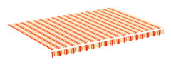 Markisväv gul och orange 3,5x2,5 m - Gul