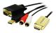 LogiLink HDMI TIL VGA MED AUDIO KABEL 2M SORT