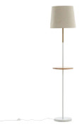 HATTMAN Golvlampa Linne/Marmor/Beige/Brun/Vit