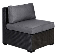 SEVILLA Modulsoffa 84x71xH65 cm Mittmodul Svart