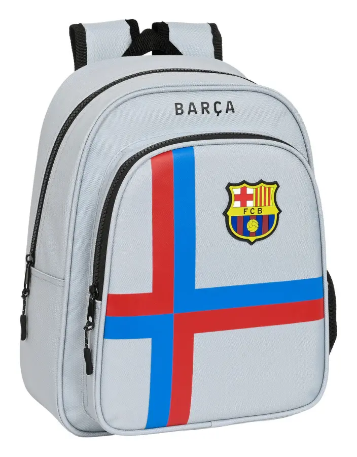 Skolryggsäck F.C. Barcelona Grå (27 x 33 x 10 cm)