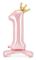 PartyDeco Folieballong 1 84 cm ljusrosa