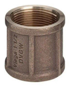 Viega muff 1/2" röd mässing