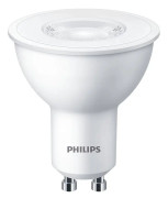 Philips - LED-spotlight - form: PAR16 - klar finish - GU10 - 4.7 W (motsvarande 50 W) - klass F - varmt vitt ljus - 2700 K (paket om 3)