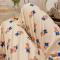 Dam Pyjamasbyxor Sömnkläder Polyesterfiber Söta Cartoonbjörn Loungebyxor för inomhus utomhus Beige Rutig M
