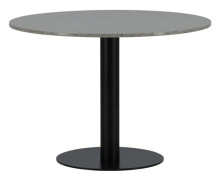 Matbord Razzia ø 106cm - Vit Terazzo / Svart
